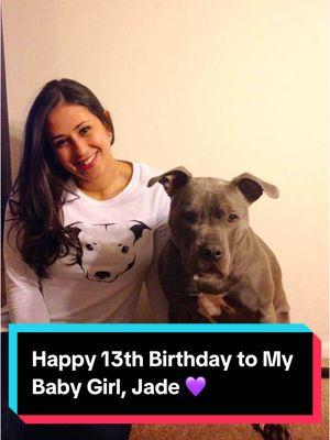 Happiest of birthdays to my sweet, baby girl, Jade. 💜 Being girls with you for the last 13 years has been one of the greatest gifts of my life. I am forever grateful for everything you are. You have filled my heart and soul more than you will ever know.  Being your mom is my favorite thing to be. I more than love you. 💜 #fromdusktilldog #dogbirthday #weweregirlstogether #dogparent 