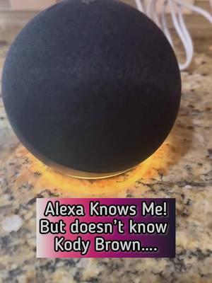 As an early gift for the holiday, we bought an Amazon Echo. We asked her a lot of questions today. My son wanted to know if she knew about various YouTubers, and we asked her.  He wanted to know if Alexa knows me, and we were surprised that she knows me.  Then I asked if she knew Kody Brown… instead of naming the reality star, Alexa shared information about retired NFL player Kody Brown. Alexa only knows Kody Brown as “polygamist Kody Brown.” Will Kody be crushed?! #sisterwives #sisterwivestiktok #realitytv #cults #kodybrown #katiejoy #withoutacrystalball #alexa #TikTokShop #fyp #foryoupage #amazonecho #holidayshopping #sisterwivestok #askalexa #amazonalexa #shopping 