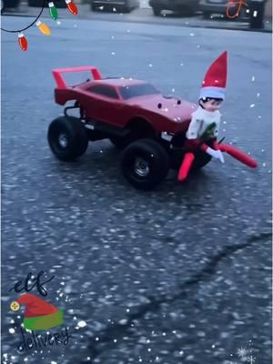 Elf went out looking for some shawtyssss this morning’ #nobae ❄️🎄🤣 #elf #elfontheshelf #elfideas #hotwheels #ridindirty #shawtybae #chistmas 