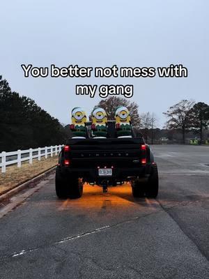 not larry( i only have 3 minions they’re all larry today). #lighting#rocklights #trucks #liftedtrucks #powerstrokes #powerstrokediesel #diesels#dieseltrucks #underglow #f250 #f150 #gastrucks #headliner #starliner #wheellights #rimlights #magneticrocklights #magnetic #magnetlights #blackflaglighting #brightasfuck 