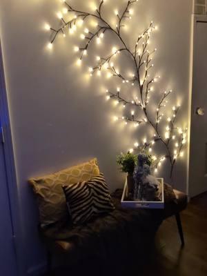 #tiktokshopholidayhaul #TikTokShop #treebranchlights I reworked this space with this LED tree branch and really transformed the area! 10/10 Definitely would buy with my own money 