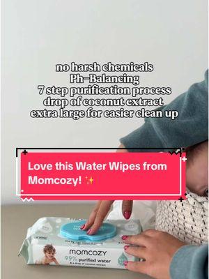 Extra Large Wipes 😍 @momcozy #momcozy #momcozywaterwipes #momcozybaby #waterwipes #largebabywipes 