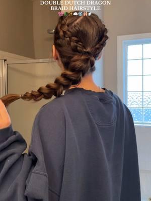 Whose shocked we have another dragon braid??? #dragonbraid #braidedhairstyle #hairtutorial #hairstyletutorial #hairstyleinspo #hairstyleideas #sportshairstyles #dutchbraid #hair #hairtok #hairstyles #braidstutorial 