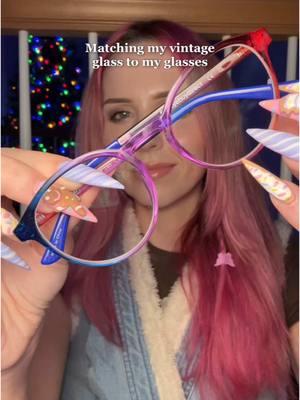 Brb listening to this on a loop to bring my holiday anxiety down @ASMR Livvy 🌜🕯️ wears the True frames #Eyebuydirect #ASMR #Glasses #VintageGlass #GlassASMR