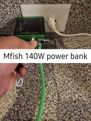 Mfish 140w power bank actually charges laptops!!  currently on sale! #laptopcharger #phonecharger #usbcharger #typeccharger #powerbrick #chargingbrick #powerfulchargingbrick  #lightningcharger #tech #gadget #devicecharger #powerbrick #powerport #tiktokshopholidayhaul #holidayhaul #giftideas ##stockingstuffers #giftsforhim #giftsforher #techgifts #giftsfortechies #mfish @mfish.us 