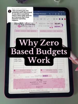 Replying to @KC zero-based budgeting works wonders! Once you learn how to budget and get comfortable doing it, youre going to start seeing progress 💕 #budgetingtiktok #budgetingforbeginners #budgeting #moneymindset #budgetingbasics #howtobudgetandsave #zerobasedbudget 