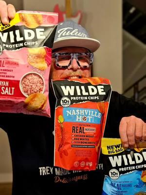 A Unique Delicious Snack Chip 😋  Wilde Protein Chips  🌟 Crafted from REAL ingredients to create an unforgettable crunch with explosive flavors. It's a delicious snack experience that's unforgettable!  " I LOVE THESE CHIPS I'M CRAZY ABOUT THEM! "  👉 @wildechips  📝 https://www.wildebrands.com You can shop for them at your local stores:  🛍  @target  @WildeChips 🛍  @wholefoods  🛍  @krogerco  🛍  @costco  If you love SNACKS, you need to try these. You're going to love them! They're a NEW OFFICIALLY APPROVED TREY'S CHOW DOWN DELICIOUS SNACK. 😋  #chowwithtrey #snacks #Chips #snack #gameday #biggame #wildebrands #timetogetwilde #musttry #officialtreyschowdowndeliciousdestination #foodbloggers #snackblogger #foodblogger #traveltheusa 📝 Www.treyschowdown.com