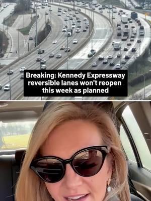 Breaking News: The Kennedy Expressway reversible lanes will not reopen this week as planned, IDOT says, citing a revised project timeline. NBC Chicago's Kye Martin explains. Read more at the 🔗 in our bio. #kennedyexpressway #chicagotraffic #illinoistraffic