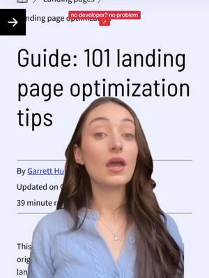 Optimize like a pro—no developer required! 👨‍💻✨ 7 simple landing page tricks to boost your conversions in 2025 📈💥 #ConversionTips #DigitalMarketing #MarketingHacks #ConversionOptimization #marketingjobs #marketinggirlies #abtesting #landingpage #landingpagedesign #digitalmarketingtips #corporatebaddie #marketingstrategy 