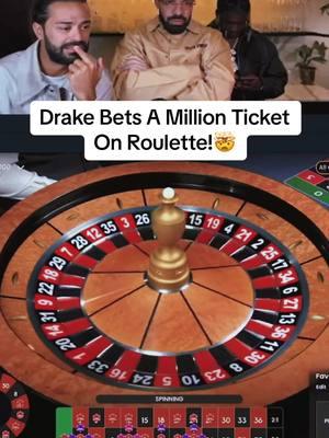 Drake Bets A Million Ticket On Roulette! #drake #roulette #casino #maxwin #highroller #hugewin #worldrecord #biggestwin #stake #reels #millionaire 