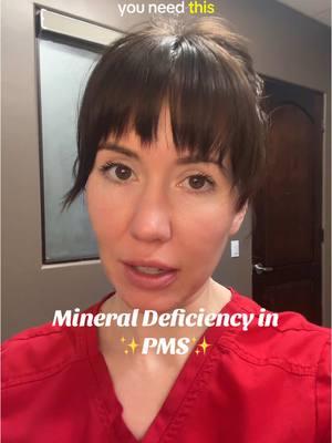 This mineral deficiency can be responsible for a lot of your PMS symptoms because it’s involved in estrogen processing. If you guested magnesium, you would be correct. #pms #pmsproblems #pmsrelief #pmdd #magnesiumdeficiency 