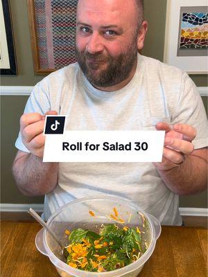 Roll for Salad 30: I think the dice gods are smiling down on me today. #rollforsalad #salad #dndtiktok #dnddiceset #cheezits 