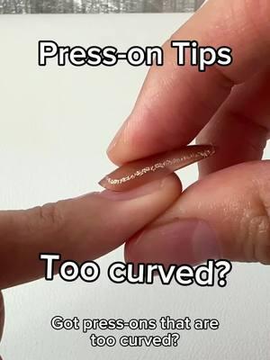 Press on tips too curved? #luloulife #luloupressonnail #nails💅 #nailtutorial #nailvideotutorial #TikTokShopHolidayHaul #fyp #fy 