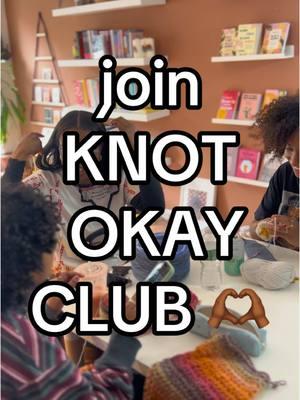 🗣️ calling all KNOTTY GRRLZ! 🫶🏾🧶 join us using the 🔗 on our page!  #crochettok #crocheting #fiberartist #blackgirltiktok #blackartist #knitting #beginnercrochet  #crochetcommunity #blackgirl #yarn #blackwomen #crafty #hobbies #craft #yarntok #crochetclub #discordserver #meetups #crochetaddiction #knotokaycrochet #knotokayclub 