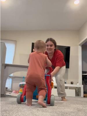 she said im bored time to start walking yesterday😂 never been more proud and excited in my life🥲 #baby #walking #firststeps #assistedwalking 