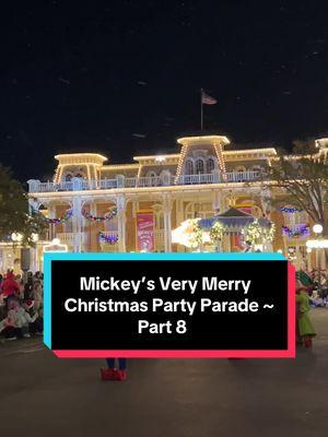 Mickey’s Very Merry Christmas Party Parade #travel #disney #waltdisneyworld #magickingdom #mickeysverymerrychristmasparty #christmasparade #snowwhiteandthesevendwarfs #snowwhite #sevendwarfs #happy #sneezy #doc #dopey #grumpy #sleepy #bashful #princeflorian 