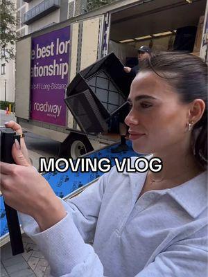 Spend a day with me moving with roadway @Roadway Moving #roadwaymoving #movingvlog #newapartment 