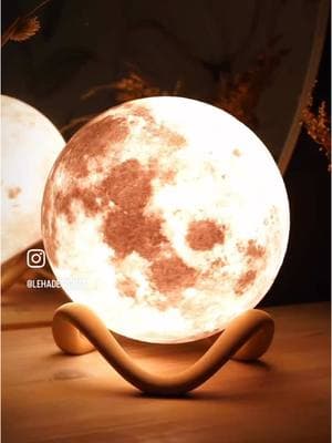 Bring the moon home, no telescope required.  Moon Lamp by @LeHaDesign , link in bio 🌕 #3d #thangs3d #3dprinting #3dprint #3dprinted #3dprinter #3ddesign #decor #homedecor #interiordesign  #lampdesign  #lamp #creative #maker #makers #makersgonnamake #moon #tablelamp