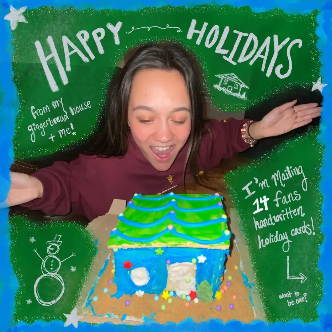 i’m sending holiday cards on a first-come-first-serve basis so runnnn to the google form link in my bio🏃‍♀️ some important deets below! - to be eligible you must have purchased at least 1 of my official merchandise items🛍️ (it’s not too late to order merch dw!) - each envelope will contain a Happy Ho! Ho! Ho! Holidays! Card with a message from me + a randomly selected Honeymoo Fairy Sticker from my new merch drop🧚‍♀️)  - you’ll receive an email from melinakbmusic@gmail.com if you’re selected to get a card! i wish i could send mail to all of u this december but i promise there will be more fun opportunities like this in the future!💗 #christmascard #holidaycard #artistmerch #merchdrop #merrychristmas #hohoho #melinakb #homefortheholidays #christmasbreak 