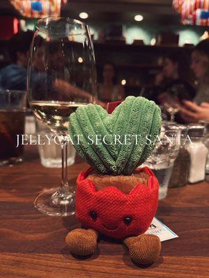 this is your sign to do a jellycat secret santa with your coworkers!🎄💕 #jellycats #jellycat #secretsanta #jellycatexchange #happyholidays #christmas #gifts #fyp @Jellycat @Postino WineCafé 