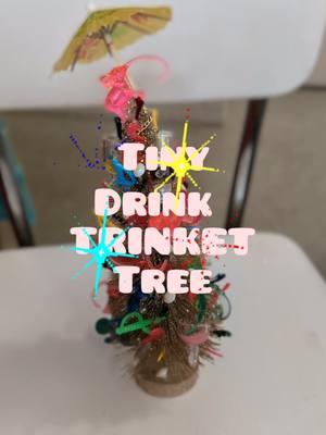 I can't stop #Elfing #!!! #DIY #Tiny #Mini #Drink #Trinket #Christmas #Tree #Crafting #maximalism #decor #artist 