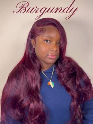 Tag someone who would rock this colour😍Install by @justcc.beauty on IG💋 #fyp #burgundy #burgundyhair #fallhairstyles #hairinspo 