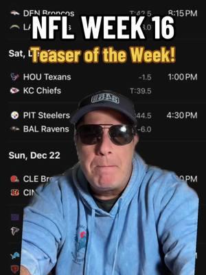 🏈 NFL WEEK 16 Best Bet Teaser of the Week now 23-8 last 31 overall. #WEEK16 49ers +7.5 & Broncos +9. #nflteaser #nflbet #teaserbet #footballteaser #nflteasers #nflweek16 #wk16 #nflwk16 #nflpredictions 