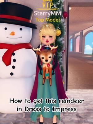 How to get this reindeer in Dress to Impress #roblox #robloxdresstoimpress #dresstoimpress #dresstoimpressroblox #robloxdti #dti #dtiroblox #reindeer #elsa #frozen #fyp #winterupdate @Dress To Impress ❤️ 