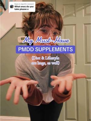 Replying to @Jdgri14 I’m in burnout, but wanted to something out there! Check out my “PMDD Supplements” tab for more! 💜 These are just a few supplements that support mental health, oxidative stress, histamine intolerance, inflammation, and more - all things that contribute to worsened PMDD! Remember, not one thing is going to “fix” PMDD, but its about noticing every little change. 🙌🏻✨ And if you find something that works for you, then you can start targeting the mechanisms that are contributing to your PMDD! (i.e. if antihistamines help, then a low histamine diet and addressing that side of things could bring even more relief!) 💜💜💜  Always discuss with a doctor before starting supplements, as they can interact with other drugs or cause adverse effects. Always take it one at a time and take it slow, listening to your body. I recommend keeping a journal! 💜 #pmdd #premenstrualdysphoricdisorder #pmddawareness #pmddsupport #pmddstruggles #pmddcommunity #pmddsymptom #pmddtreatment #pmsproblems #womenshealth #afabhealth 