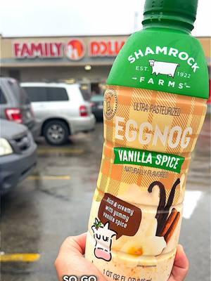 @Shamrock Farms has a Vanilla Spice Eggnog that is a must have this holiday season! #AD You can get Shamrock Farms Vanilla Spice Eggnog now at Family Dollar! Treat yourself and your family to an eggnog that has been perfected over three generations #ShamrockFarms #eggnog  #eggnogseason #familydollar #holidaydrinks