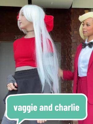 leaked footage of how vaggie and charlie met:                             @Kenn 🥱🏳️‍🌈                                     tiktok may be banned but its not like i post on here anyways 🥲 #vaggie#vaggiehazbinhotel#vaggiecosplay#chaggie#hazbin#hazbinhotel 