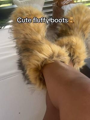 Comfy and perfect for winter! #fluffy #boots #bootseason #winterfashion #fashionboots #TikTokShop #winterfit 