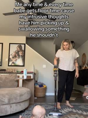 A cordless vacuum makes vacuuming 63858259 times a day SO much easier 😅 #momlife #momthoughts #vacuum #vacuuming #baby #floortime #momandbaby #intrusivethoughts #cordlessvacuum #cordlessvacuumcleaner 