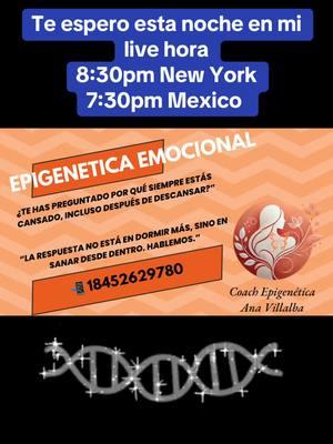 #TikTokLIVE #2024bendecido #epigeneticaemocional #saludybienestar #cansancio #solucion #resiliencia 