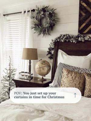 Deck the halls — without the damage! 🎄✨ Hang your holiday curtains effortlessly with Kwik Hang for a festive, no-drill setup this Christmas! Link in the bio to shop. #KwikHang #NoDrillCurtainRod #ChristmasCurtains #ChristmasSetup #ChristmasDecor