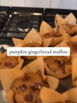 For having no flour and very little cane sugar, DUDE.  Recipe 👇🏼 from The Natural Nurturer 1/4 cup maple syrup or honey 1 cup natural smooth almond butter 1/2 cup pumpkin puree, not pumpkin pie filling 1/2 tsp baking soda 1/2 teaspoon baking powder 1 teaspoon vanilla 1/4 teaspoon sea salt, omit if nut butter you are using is salted 2 eggs 2 tablespoons molasses, (not blackstrap) 1/2 teaspoon ground ginger 1/2 teaspoon ground cinnamon 1/4 teaspoon ground nutmeg Dark chocolate chips (a MUST imo) Combine all ingredients, bake @ 350°F for 15-18 minutes. #Recipe #noflour  @#