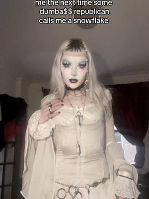 ❄️i love kissing whatever genders and having pronouns and empathy and correct opinions yay! ❄️ #fyp #fypage #fy #foryou #foryoupage #gothgirl #alternativegirl #gothgf #goth #alt #alternative #gothmakeup #gothicmakeup #outfit #gothtok #vampire #vampiregirl #vampiregoth #gothoutfit #whitegoth#romanticgoth#snow#ice#winter#winteroutfit#snowmiser#winterfashion #queer 