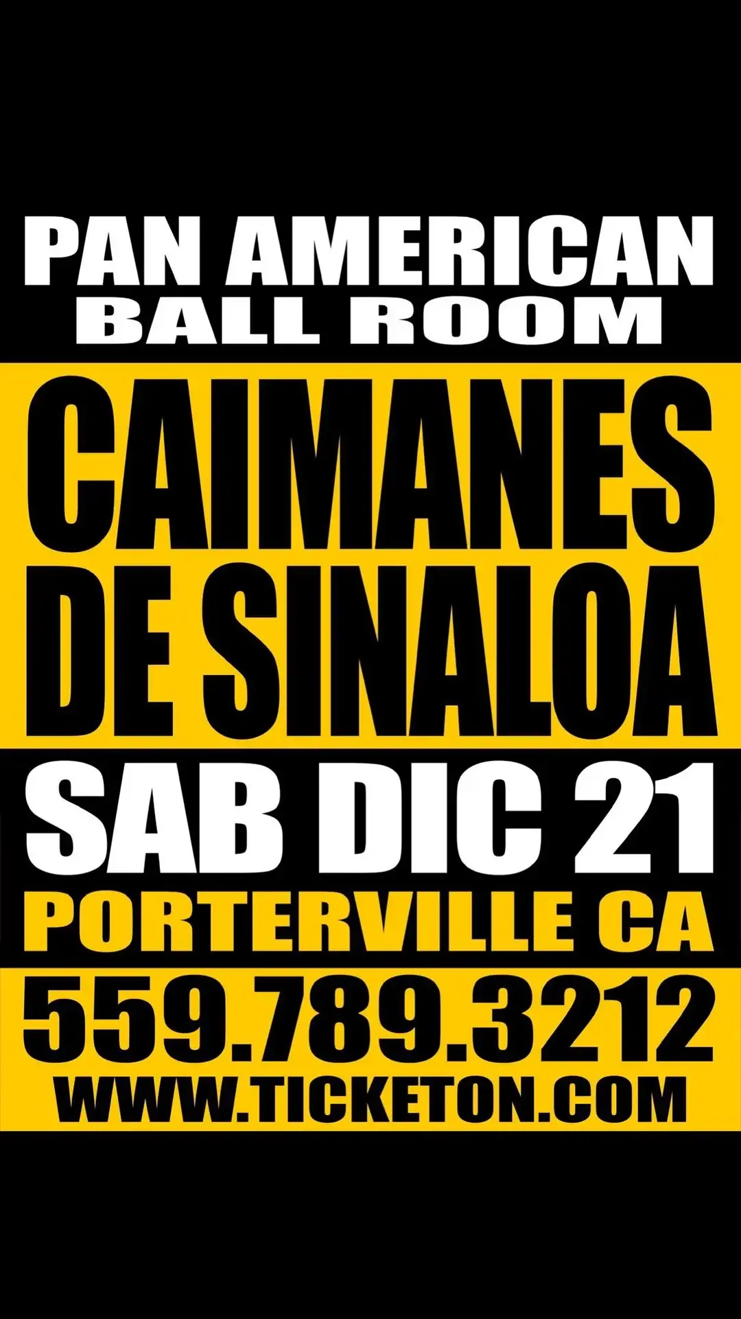 Sabado Fuga Fuga mi plebada de Porterville, CA 🐊 CAIMANES EN VIVO Pan American Ball Room este 21 de Diciembre #loscaimanesdesinaloa #panamerican #porterville 