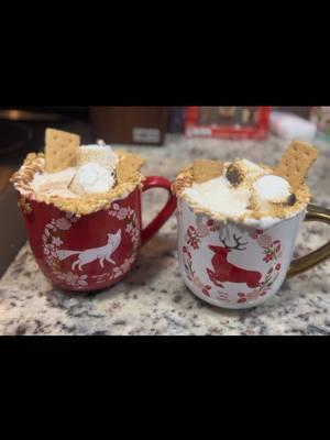 S’mores Hot Chocolate! This hot chocolate is my new favorite. I was so  so bummed when I saw that Sheetz wasnt having their “s’mores ” version this year, so I had to make my own! It is so good yall! I will warm you, its super sweet! If you want less sweet, add more milk, and definitely less chocolate! This is not a healthy hot chocolate lol • 1/4 cup cocoa powder • 1/2 cup cup sugar • 1/2 tsp salt (forgot to show)  • 1/3 cup water • Boil about 1 minute  • 1 cup heavy whipping cream • 3 cups milk • 1 chocolate bar (4oz) • vanilla extract For whipped cream: • powdered sugar • heavy whipping cream • vanilla extract  Whip for like 5 minutes if hand whipping #smores #smore #chocolate #chocolates #hot #hotcocoa #cocoa #hotchocolate #smoreshotchocolate #winter #warm #drink #fyp #winterdrink #sheetz #DIY #cocoapowder #chocolatelover #yummy