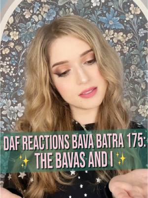 Shalom, friends! Welcome to #DafrReactions Bava Batra 175: The Bavas and I! ✨In which we take a trip down memory lane to revisit a scenario from Bava Kamma, and get ready to launch ourselves into Tractate Sanhedrin! Hadran Alach and mazel tov to everyone finishing #BavaBatra tomorrow!! #dafyomi 💙