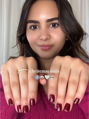 🎅🏽🎄cant go wrong with a cute gel set ✨ #christmasnails #nailstransformation #christmastok #rednailtheory #fyp #gelmanicure 