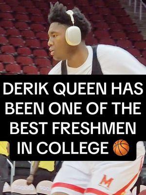 Derik Queen has averaged eye-popping per-40 minute stats of 24.7 points, 12.3 boards, 3.4 assists, 1.7 steals and 1.5 blocks in 10 games for Maryland, turning himself into a potential late lottery pick in the process #draftexpress #nbadraft#maryland#terps#collegebasketball#basketball#bball 