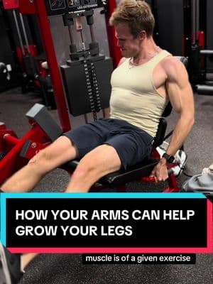 how your arms can help grow your legs #legday #legworkout #legs #quads #quadriceps #quadworkout #legextension #arms #armday #armworkout 