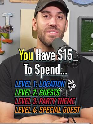 Create The PERFECT PARTY With $15! Did He? #fyp #party #location #celebrities #friends #theme 