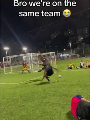 Is it still a foul if its against your own teammate? 😵‍💫 @jeandesson_pires #Soccer #football #overtimefc 