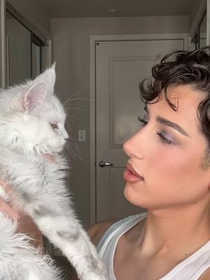 Letting my Daughter Purrsuasion choose my makeup routine! Pt.3💄🐱 #makeup #makeupchallenge #kitten #cattiktok 