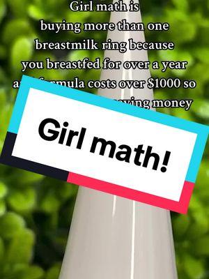 Girl math is my favorite. So how many rings are you buying???  #Momlife #momhacks #momadvice #breastfeedingmom #breastfeedingtok #breastfeedingproblems #momtrend #momadvice #normalizebreastfeeding #girlmath✨💁‍♀️