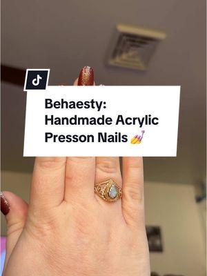 @BehaestyUS has some of the best quality handmade pressons I’ve gotten from the TTS so far. #handmadepressonnails #handmade #pressonnails #pressonsnails #pressonsets #behaesty #acrylicnails #acrylicpressons #acrylicpressonnails #stockingstuffers #nailcheck #holidaynails 