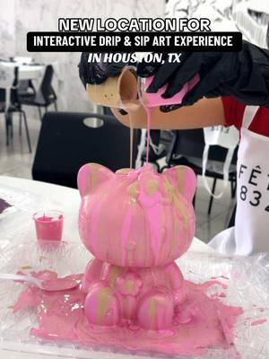 We recently revisited Fete 832 to try their new Hello Kitty figurine! If you haven’t been, this is a BYOB drip-and-sip studio that just moved into a larger space in Rice Village. It’s perfect for family gatherings (kid-friendly!), birthdays, or team bonding events. 👉Use code HOUSTONHOT10 for $10 off (expires March 17, 2024)! Here’s how it works: 🔴 Book ahead or walk in (daily sessions start in the afternoon) 🟠 Pick a figurine (options include bears, sneakers, and Hello Kitty!) 🟡 Choose 3 colors for your paint pour 🟢 Sip, pour, and enjoy the fun! 🔵 Pick it up in 2 days or have it shipped #thingstodoinhouston #paintandsip #houston #htx 