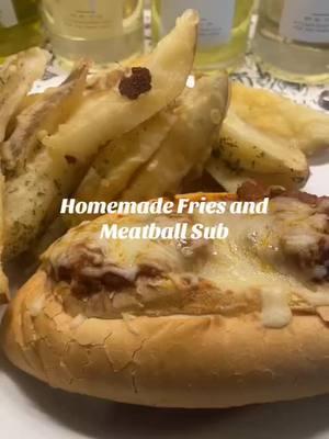 Homemade French Fries and Meatball Subs #cajun #fyp #meatballs #sub #fyp #creole #southernfoods #creole #viral #tiktok #southerncook #viral #Foodie #cajunstylecook 